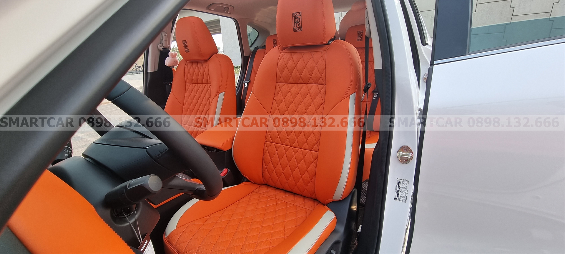 Bọc ghế da Mazda CX5 màu cam Hermes - Hình 2